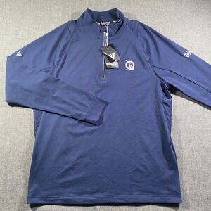 LEVELWEAR Men's Golf 1/4 Zip Pullover Long Sleeve Navy M/W THEORY